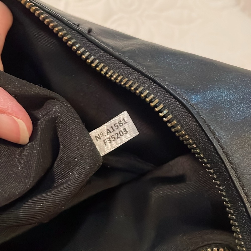 Coach Studded Celeste Leather Hobo Bag in black. Used, but in good condition. - Picture 4 of 6